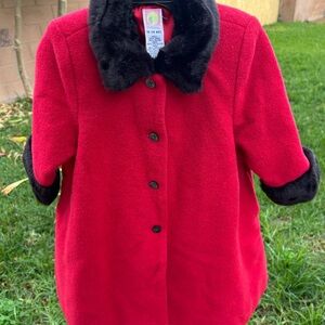 Vintage 2001 Gymboree Red pea coat